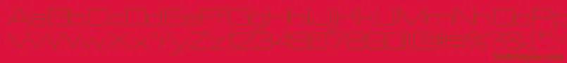 NesobriteexltRegular Font – Brown Fonts on Red Background