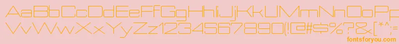 NesobriteexltRegular Font – Orange Fonts on Pink Background