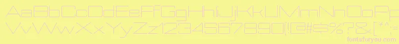 NesobriteexltRegular Font – Pink Fonts on Yellow Background