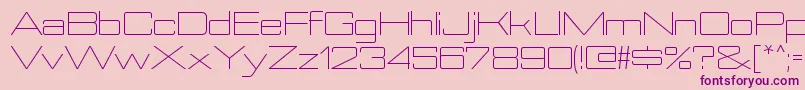 NesobriteexltRegular Font – Purple Fonts on Pink Background