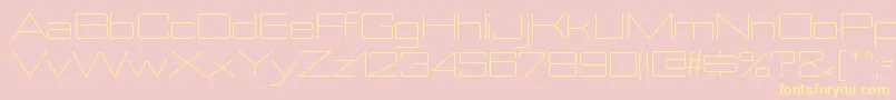 NesobriteexltRegular Font – Yellow Fonts on Pink Background