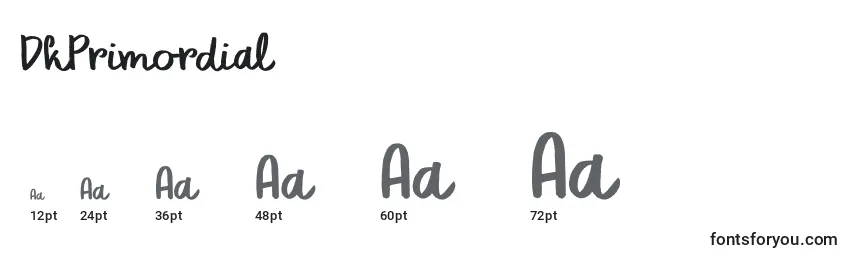 DkPrimordial Font Sizes