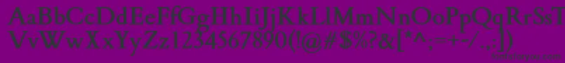 FlankerGriffoBold Font – Black Fonts on Purple Background