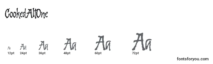 Größen der Schriftart CookedAltOne