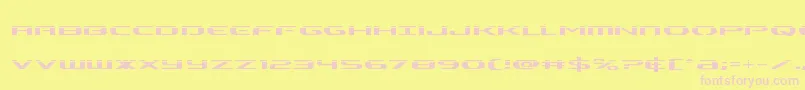 Alphamenlaser Font – Pink Fonts on Yellow Background