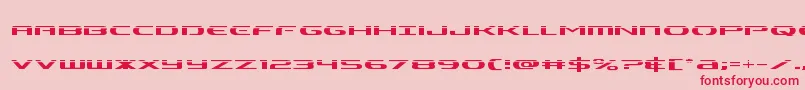 Alphamenlaser Font – Red Fonts on Pink Background