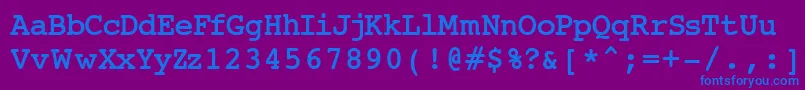 Шрифт Jai – синие шрифты на фиолетовом фоне