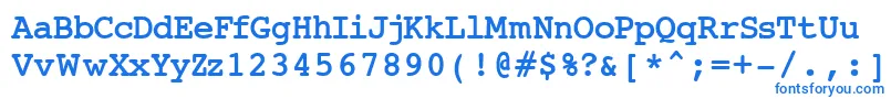 Jai-fontti – siniset fontit valkoisella taustalla