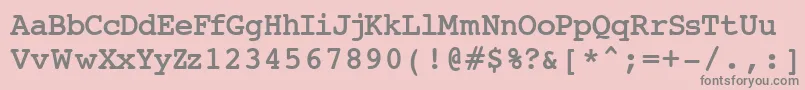フォントJai – ピンクの背景に灰色の文字