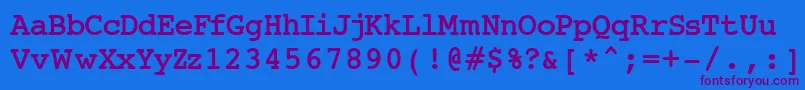 Шрифт Jai – фиолетовые шрифты на синем фоне