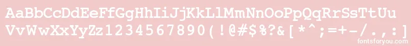 フォントJai – ピンクの背景に白い文字