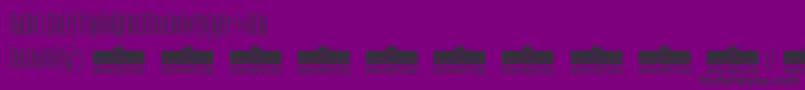 AdlibitumLightTrial Font – Black Fonts on Purple Background