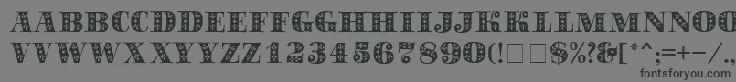 SapphireСЃ Font – Black Fonts on Gray Background