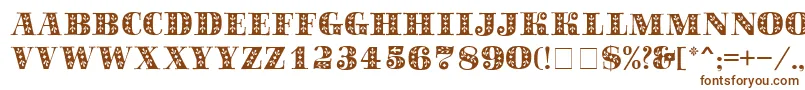 SapphireСЃ Font – Brown Fonts on White Background