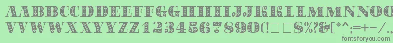 SapphireСЃ Font – Gray Fonts on Green Background