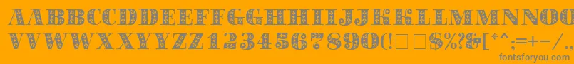 SapphireСЃ Font – Gray Fonts on Orange Background