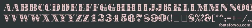 SapphireСЃ Font – Pink Fonts on Black Background