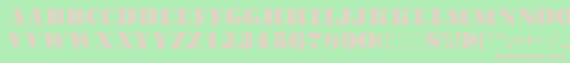 SapphireСЃ Font – Pink Fonts on Green Background