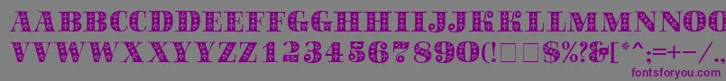 SapphireСЃ Font – Purple Fonts on Gray Background