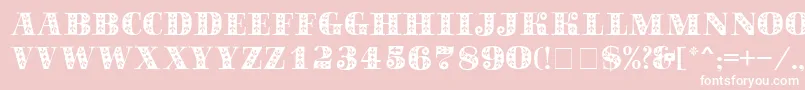 SapphireСЃ Font – White Fonts on Pink Background