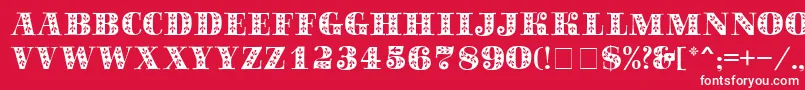 SapphireСЃ Font – White Fonts on Red Background