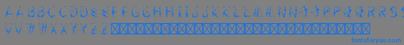 フォントArtemiscurseRegular – 灰色の背景に青い文字