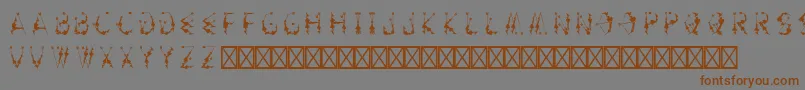 ArtemiscurseRegular Font – Brown Fonts on Gray Background