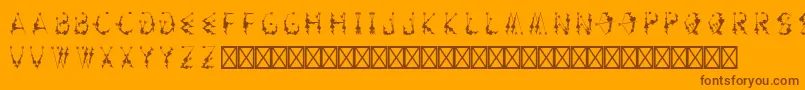 ArtemiscurseRegular Font – Brown Fonts on Orange Background