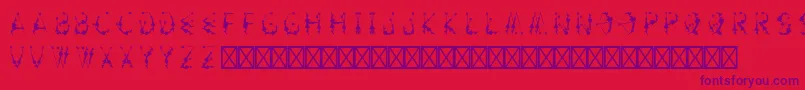 ArtemiscurseRegular Font – Purple Fonts on Red Background