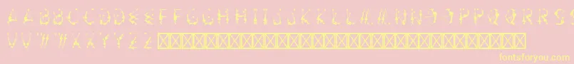 ArtemiscurseRegular Font – Yellow Fonts on Pink Background