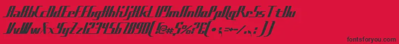Sadfilms Font – Black Fonts on Red Background