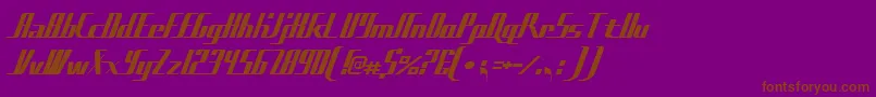 Sadfilms Font – Brown Fonts on Purple Background
