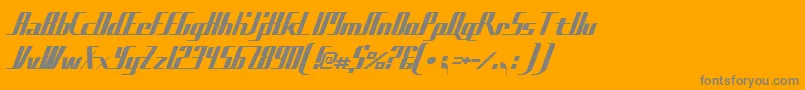 Lisätietoja Sadfilms-fontista Sadfilms-fontti – harmaat kirjasimet oranssilla taustalla