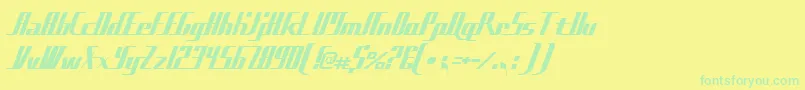 Sadfilms Font – Green Fonts on Yellow Background