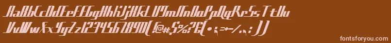 Sadfilms Font – Pink Fonts on Brown Background