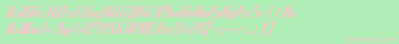 Sadfilms Font – Pink Fonts on Green Background