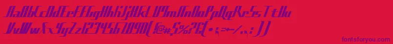 Sadfilms Font – Purple Fonts on Red Background
