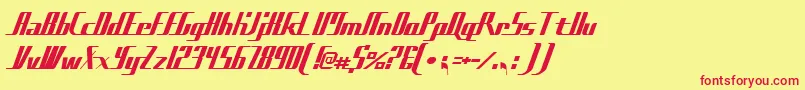 Sadfilms Font – Red Fonts on Yellow Background