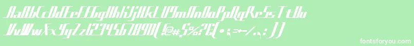 Sadfilms Font – White Fonts on Green Background