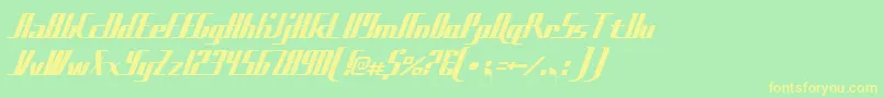 Sadfilms Font – Yellow Fonts on Green Background