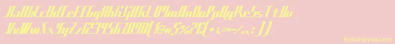 Sadfilms Font – Yellow Fonts on Pink Background