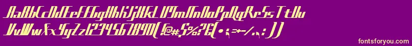 Sadfilms Font – Yellow Fonts on Purple Background