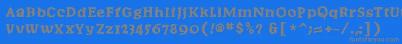fuente Postertypes – Fuentes Grises Sobre Fondo Azul