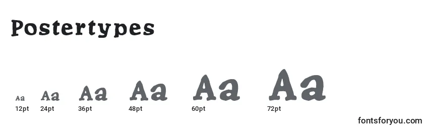 Postertypes Font Sizes