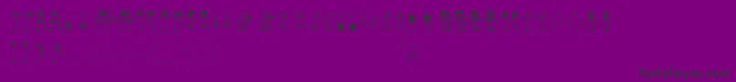 Weitere Informationen zur Dumbasstown-Schriftart Dumbasstown-Schriftart – Schwarze Schriften auf violettem Hintergrund
