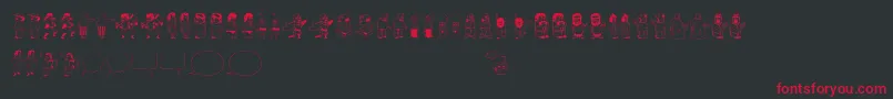 More about Dumbasstown Font Dumbasstown Font – Red Fonts on Black Background