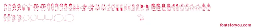 Dumbasstown Font – Red Fonts on White Background