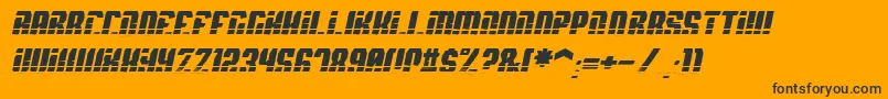 SpyhVentItalic Font – Black Fonts on Orange Background