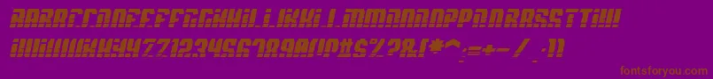 SpyhVentItalic Font – Brown Fonts on Purple Background