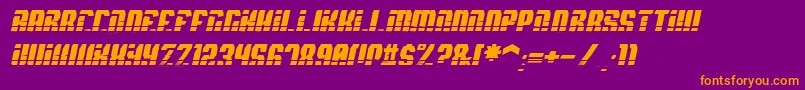 SpyhVentItalic Font – Orange Fonts on Purple Background